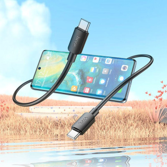 Кабель Hoco X96 Hyper X96 HYPER TYPE-C TO TYPE-C USB Type-C-USB Type-C 1м черный коробка от магазина РЭССИ