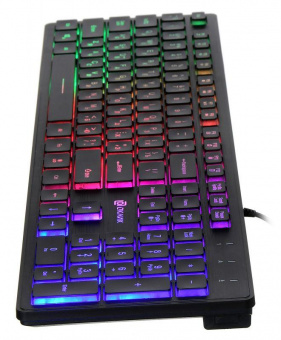 Клавиатура Оклик 550ML черный USB slim Multimedia LED от магазина РЭССИ