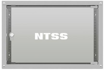 Шкаф коммутационный NTSS LIME (NTSS-WL6U5545GS) настенный 6U 550x450мм пер.дв.стекл несъемн.бок.пан. 30кг серый 110град. от магазина РЭССИ