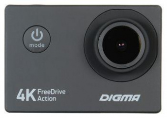 Видеорегистратор Digma FreeDrive Action 4K черный 8Mpix 2160x3840 2160p 140гр. от магазина РЭССИ