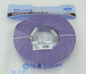 Кабель аудио-видео HDMI (m)/HDMI (m) 10м. феррит.кольца Позолоченные контакты сиреневый от магазина РЭССИ