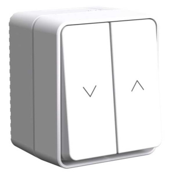 ATLASDESIGN PROFI IP54 2-клавишный ВЫКЛЮЧАТЕЛЬ ДЛЯ ЖАЛЮЗИ, 2хсх.4, БЕЛЫЙ от магазина РЭССИ