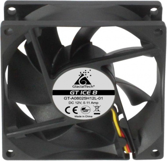 Вентилятор Glacialtech GT ICE 8 80x80mm 3-pin 4-pin (Molex)21dB 68gr Ret от магазина РЭССИ