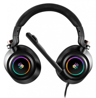 Наушники с микрофоном A4Tech Bloody G580 черный 2м мониторные USB оголовье (G580 USB /BLACK) от магазина РЭССИ