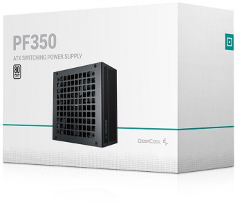Блок питания Deepcool ATX 350W PF350 80 PLUS WHITE (24+4+4pin) APFC 120mm fan 6xSATA RTL от магазина РЭССИ