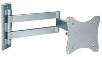 Кронштейн для телевизора Arm Media LCD-7101 серебристый 10"-26" макс.15кг настенный поворотно-выдвижной и наклонный от магазина РЭССИ