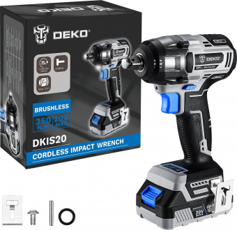 Гайковерт Deko DKIS20 аккум. патрон:квад.1/2" (063-4035) от магазина РЭССИ