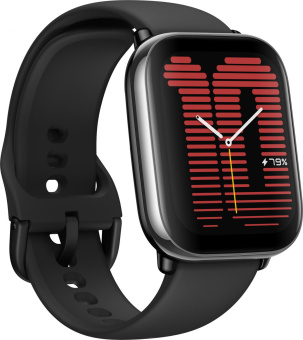 Смарт-часы Amazfit Active A2211 35.9мм 1.75" AMOLED корп.черный рем.черный разм.брасл.:135-190мм (1746349) от магазина РЭССИ