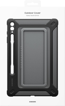 Чехол-крышка Samsung для Samsung Galaxy Tab S9+ Outdoor Cover поликарбонат титан (EF-RX810CBEGRU) от магазина РЭССИ