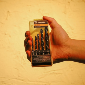 Набор сверл Deko DH05-2 (065-0530) по дереву (5пред.) для дрелей от магазина РЭССИ