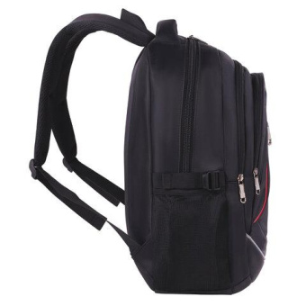 Универсальный рюкзак BRAUBERG High School 3 отделения черный красные детали 46x31x18 см 271651 от магазина РЭССИ