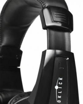 Наушники с микрофоном Оклик HS-L310G Guardian черный/золотистый 1.5м мониторные оголовье (359483) от магазина РЭССИ
