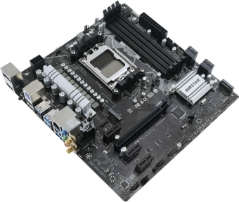 Материнская плата Biostar B650MP-E Pro SocketAM5 AMD B650 4xDDR5 mATX AC`97 8ch(7.1) 2.5Gg RAID+HDMI+DP от магазина РЭССИ