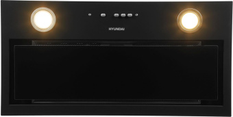 Вытяжка встраиваемая Hyundai HBB 6036 BG черный управление: кнопочное (1 мотор) от магазина РЭССИ