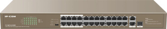 Коммутатор IP-Com F1126P-24-250W (L2) 24x100Мбит/с 2x1Гбит/с 1xКомбо(1000BASE-T/SFP) 1SFP 24PoE 230W неуправляемый от магазина РЭССИ