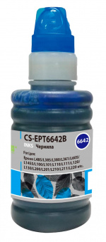 Чернила Cactus CS-EPT6642B T6642 голубой 100мл для Epson L100/L110/L120/L132/L200/L210/L222/L300/L312/L350/L355/L362/L366/L456/L550/L555/L566/L1300 от магазина РЭССИ