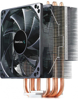 Устройство охлаждения(кулер) Deepcool Gammaxx 400 Blue Basic Soc-AM5/AM4/1151/1200/1700 черный 4-pin 18-30dB Al+Cu 130W 640gr Ret (DP-MCH4-GMX400P-BL) от магазина РЭССИ