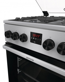 Плита Газовая Gorenje GGI5C21XF нержавеющая сталь (стеклянная крышка) реш.чугун от магазина РЭССИ