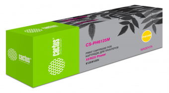 Картридж лазерный Cactus CS-PH6125M 106R01336 пурпурный (1000стр.) для Xerox Phaser 6125 от магазина РЭССИ