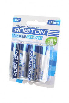 Элемент питания ROBITON STANDARD LR20 BL2 от магазина РЭССИ