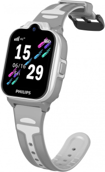 Смарт-часы Philips Kids W6610 1.69" IPS корп.темно-серый рем.темно-серый (CTW6610DG/00) от магазина РЭССИ