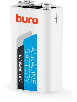 Батарея Buro Alkaline 6LR61 9V (1шт) блистер от магазина РЭССИ