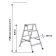 Двухсторонняя алюминиевая стремянка Алюмет 2х4 ступеней. Серия AD7204 от магазина РЭССИ