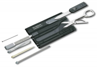 Швейцарская карточка Victorinox SwissCard Onyx 0.7133.T3 черная от магазина РЭССИ
