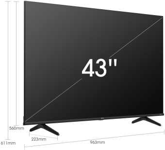 Телевизор QLED Hisense 43" 43E7HQ Frameless черный 4K Ultra HD 60Hz DVB-T DVB-T2 DVB-C DVB-S DVB-S2 WiFi Smart TV (RUS) от магазина РЭССИ
