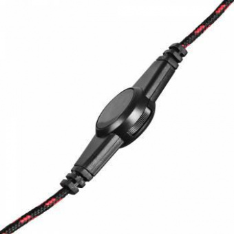 Наушники с микрофоном Оклик HS-L320G Phoenix черный/красный 1.9м мониторные оголовье (359482) от магазина РЭССИ