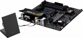 Материнская плата Asus TUF GAMING A520M-PLUS WIFI Soc-AM4 AMD A520 4xDDR4 mATX AC`97 8ch(7.1) 2xGgE RAID+VGA+HDMI+DP от магазина РЭССИ