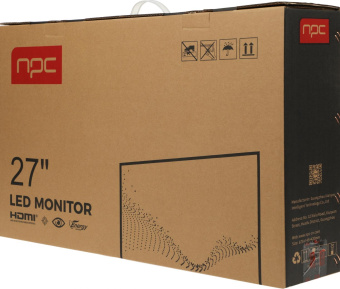 Монитор NPC 27" MF2704 черный IPS LED 5ms 16:9 HDMI матовая 250cd 178гр/178гр 1920x1080 75Hz VGA FHD 4кг от магазина РЭССИ