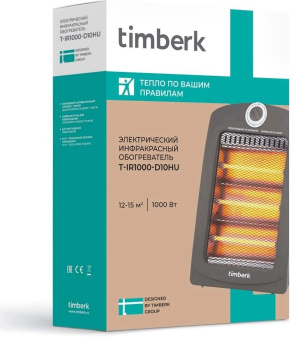 Обогреватель инфракрасный Timberk D10 T-IR1000-D10HU 1000Вт серый от магазина РЭССИ