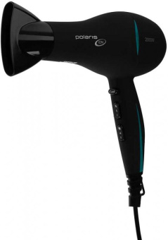 Фен Polaris PHD 2033Ti 2000Вт черный/бирюзовый от магазина РЭССИ
