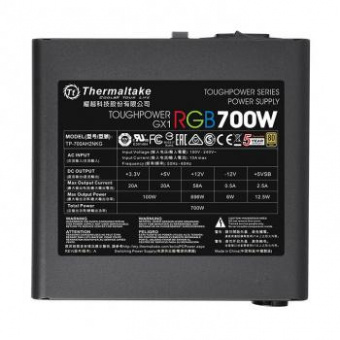Блок питания Thermaltake ATX 700W Toughpower GX1 RGB 80+ gold (24+4+4pin) APFC 120mm fan color LED 8xSATA RTL от магазина РЭССИ