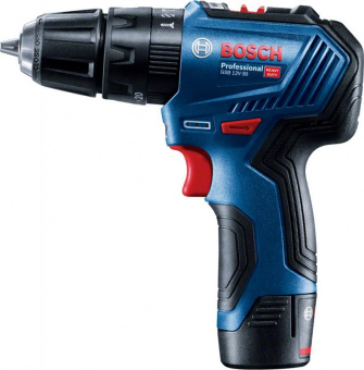 Дрель-шуруповерт Bosch GSB 12V-30 аккум. патрон:быстрозажимной (кейс в комплекте) (06019G9120) от магазина РЭССИ
