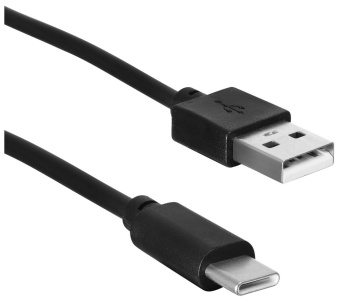 Кабель SunWind USB (m)-USB Type-C (m) 1м черный блистер от магазина РЭССИ