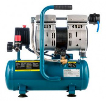 Компрессор поршневой Hyundai HYC 1406S безмасляный 140л/мин 6л 750Вт от магазина РЭССИ
