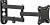 Кронштейн для телевизора Hama R1 118153 черный 10"-27" макс.15кг настенный поворотно-выдвижной и наклонный от магазина РЭССИ