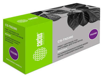 Картридж лазерный Cactus CS-TN3380 TN-3380 черный (8000стр.) для Brother HL-5440D/5450DN/5470DW/6180DW/DCP8110/8250/MFC-8520/8950 от магазина РЭССИ