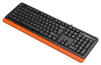 Клавиатура A4Tech Fstyler FKS10 черный/оранжевый USB от магазина РЭССИ