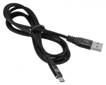 Кабель Digma MICROUSB-1.2M-BRAIDED-BLK USB (m)-micro USB (m) 1.2м черный от магазина РЭССИ