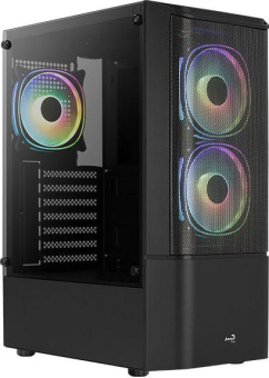 Корпус Aerocool Quantum Mesh-G-BK-v2 черный без БП ATX 3x120mm 2x140mm 1xUSB2.0 2xUSB3.0 audio bott PSU от магазина РЭССИ