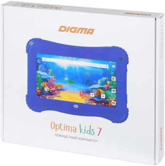 Планшет Digma Optima Kids 7 RK3126C (1.2) 4C RAM1Gb ROM16Gb 7" IPS 1024x600 Android 8.1 голубой 2Mpix 0.3Mpix BT WiFi Touch microSD 128Gb minUSB 2500mAh от магазина РЭССИ