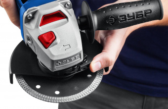 Углошлифовальная машина Зубр УШМ-П125-1500 ЭПСТ 1500Вт 9500об/мин рез.шпин.:M14 d=125мм от магазина РЭССИ