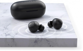 Гарнитура вкладыши Haylou T16 черный беспроводные bluetooth в ушной раковине от магазина РЭССИ