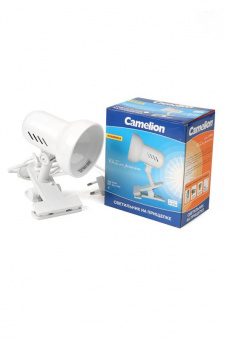 Светильник Camelion H-035 белый (на прищепке) от магазина РЭССИ