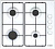 Газовая варочная поверхность Bosch PBP6C2B82O белый от магазина РЭССИ