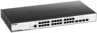 Коммутатор D-Link DGS-3000-28X/B1A 24G 4SFP+ управляемый от магазина РЭССИ