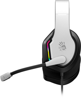 Наушники с микрофоном A4Tech Bloody G260p белый/черный 2м мониторные USB оголовье (G260P) от магазина РЭССИ